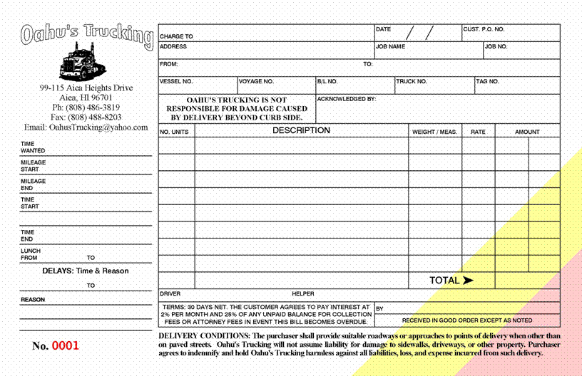 Aiea Copy Center Offset Printing Information.